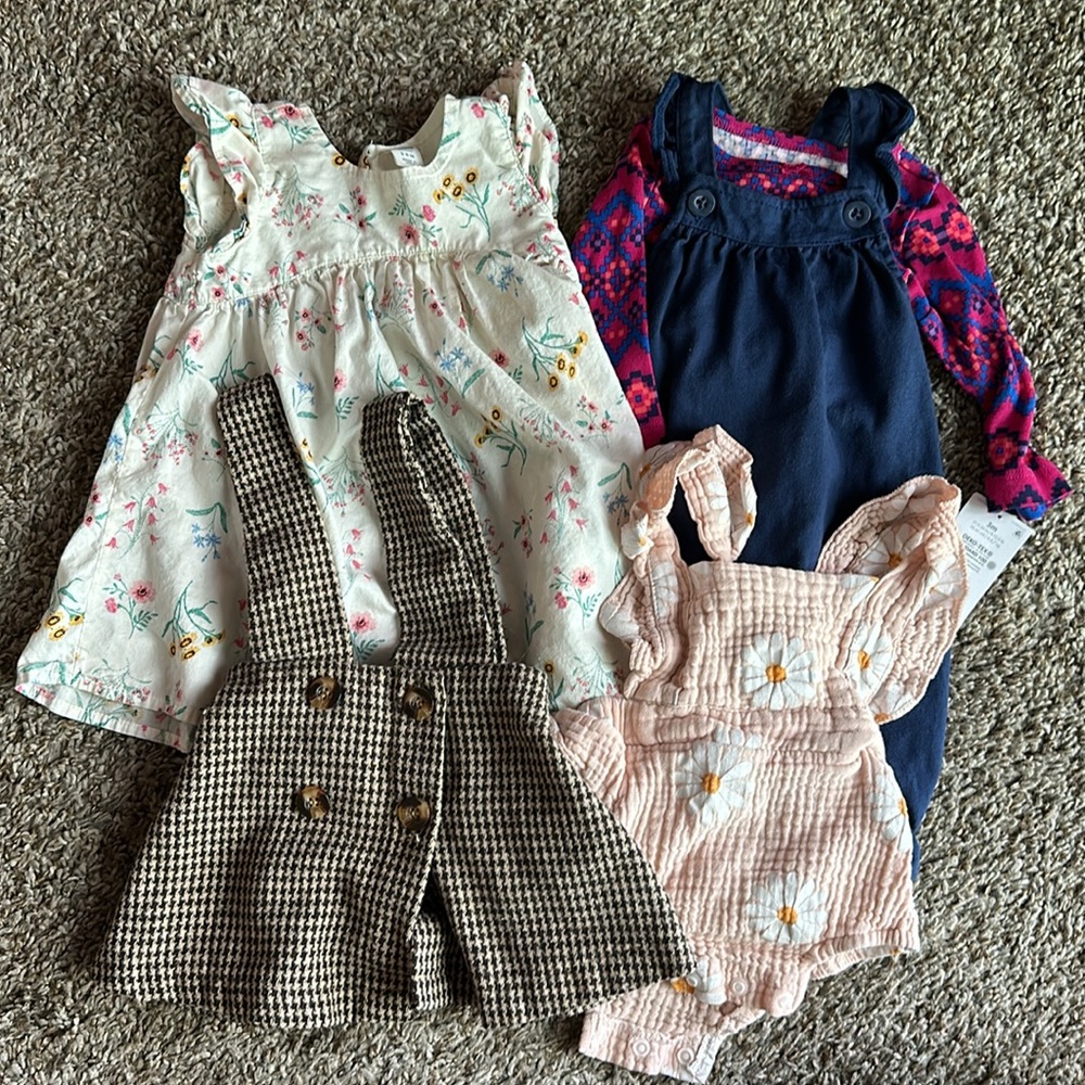 Girls dresses and jumpers